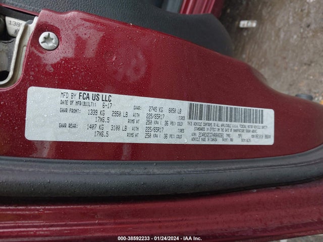 Dodge Grand Caravan Gt 2017 2C4RDGEG7HR806381 Image 9