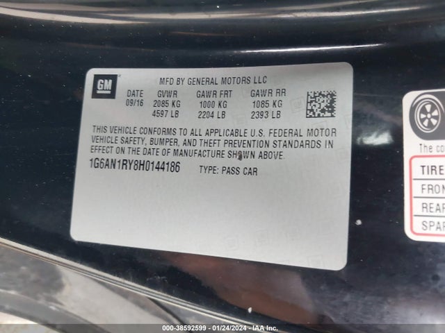 1G6AN1RY8H0144186 Cadillac ATS-V