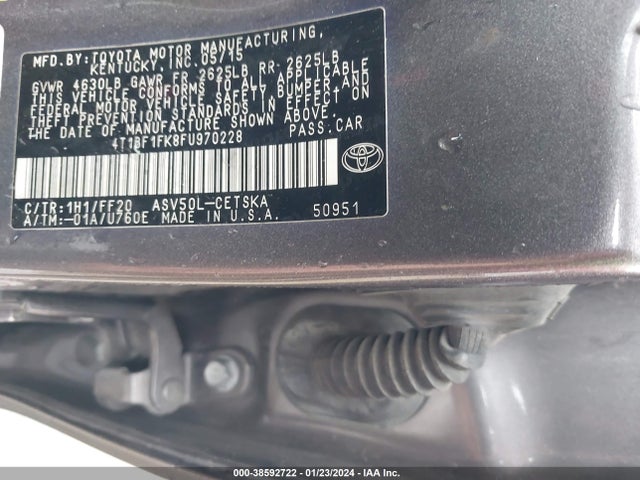 Toyota CAMRY SE 2015 4T1BF1FK8FU970228 Image 9