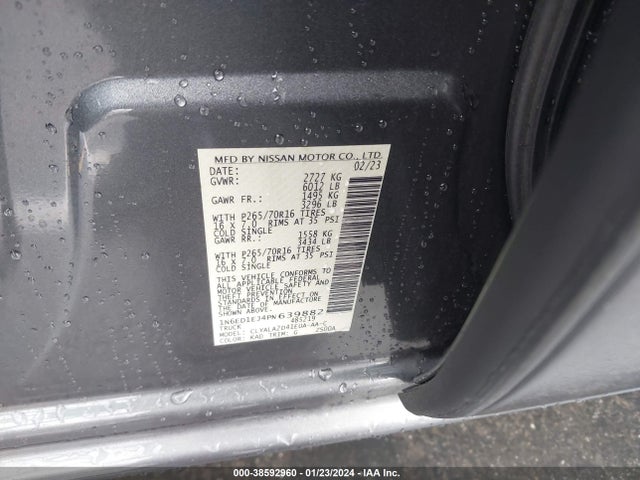 Nissan Frontier S 4x2 2023 1N6ED1EJ4PN639882 Image 9