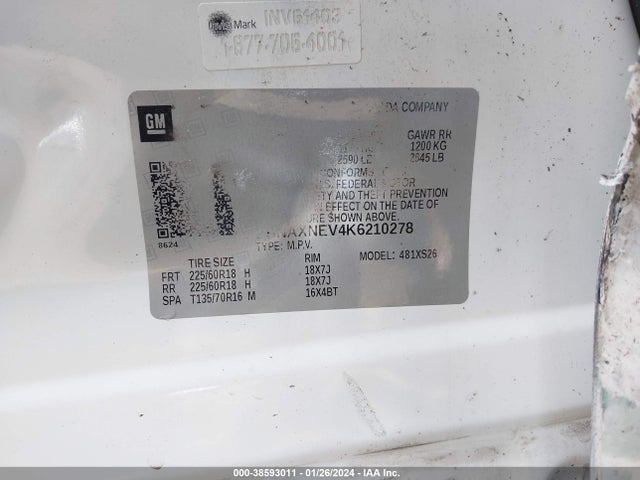 Chevrolet Equinox Premier 2019 2GNAXNEV4K6210278 Image 9