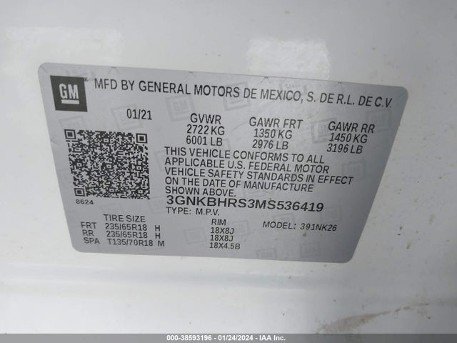 Chevrolet Blazer Awd 2lt 2021 3GNKBHRS3MS536419 Image 9