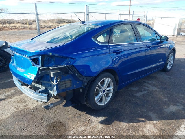 Ford Fusion Hybrid S 2018 3FA6P0UU9JR141904 Image 4