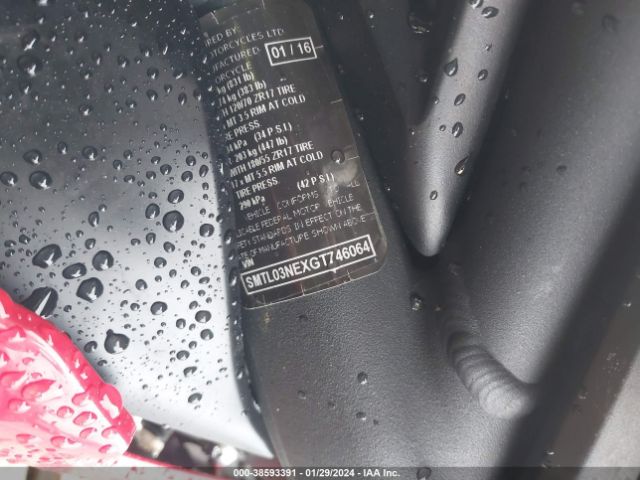 2016 TRIUMPH MOTORCYCLE STREET TRIPLE SMTL03NEXGT746064 Photo 9