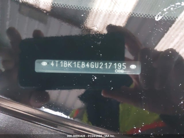 Toyota AVALON XLE 2016 4T1BK1EB4GU217195 Image 9