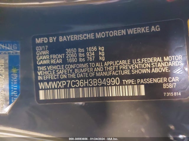 2017 MINI HARDTOP WMWXP7C36H3B94990 Photo 8