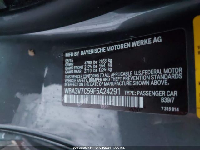 WBA3V7C59F5A24291 BMW 428i
