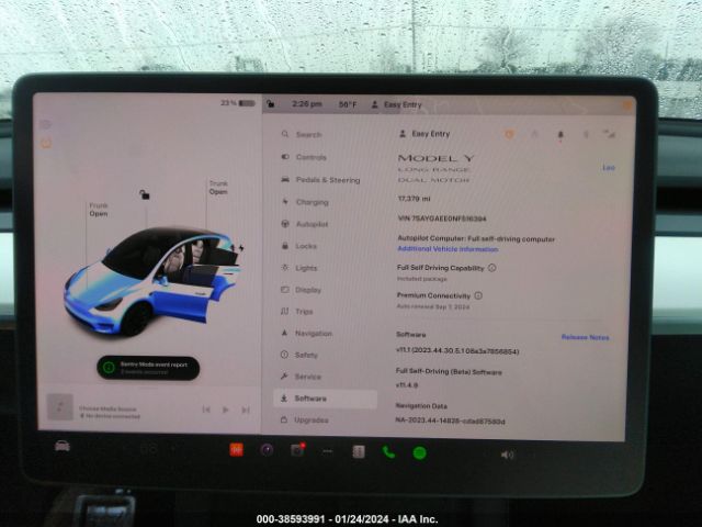 7SAYGAEE0NF516394 Tesla Model Y Long Range Dual Motor All-wheel Drive
