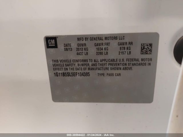 1G11B5SL5EF104385 Chevrolet Malibu 1ls