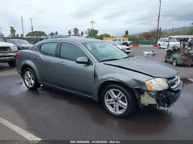 2012 DODGE AVENGER SXT VIN: 1C3CDZCB5CN187007