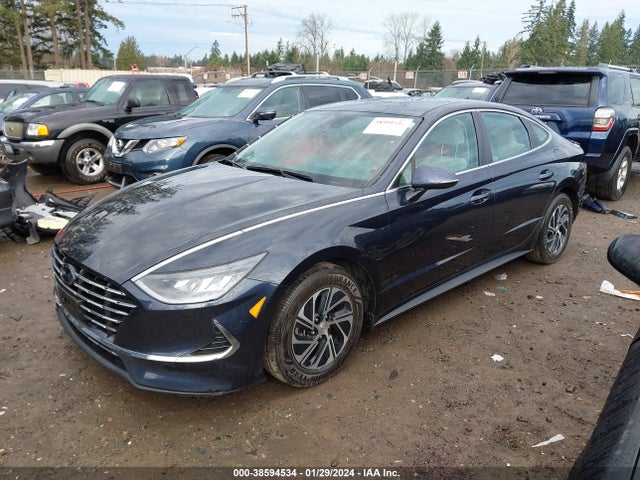 Hyundai Sonata Blue 2021 KMHL24JJ8MA020305 Image 2