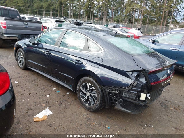 Hyundai Sonata Blue 2021 KMHL24JJ8MA020305 Image 3