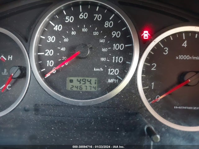 2004 SUBARU IMPREZA 2.5TS VIN: JF1GG65594G807864