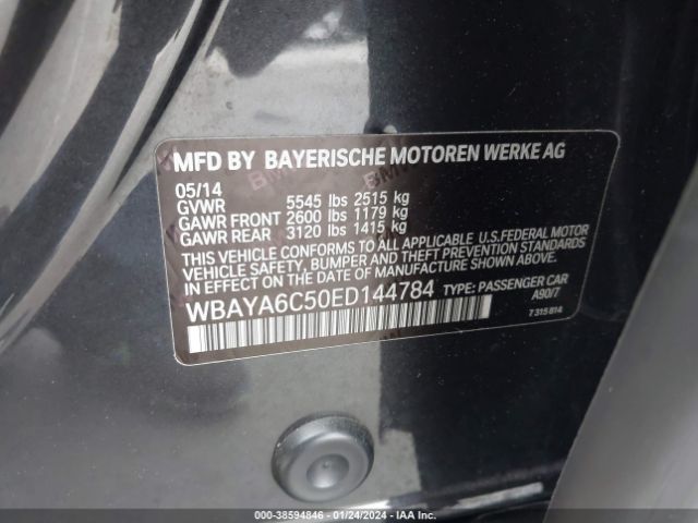 WBAYA6C50ED144784 BMW 740I