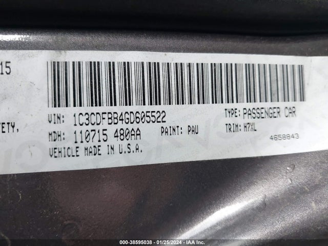 Dodge DART SXT 2016 1C3CDFBB4GD605522 Image 9