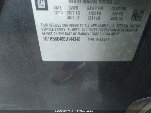 Chevrolet Volt 2014 1G1RB6E46EU144340 Image 9