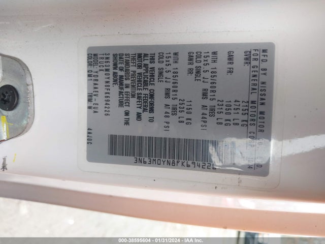 Chevrolet City Express 1ls 2015 3N63M0YN8FK694226 Image 9