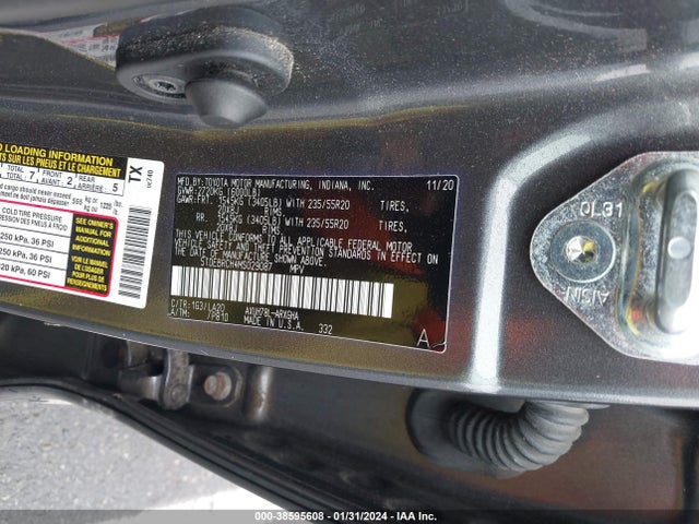 Toyota Highlander Hybrid Platinum 2021 5TDEBRCH4MS029087 Image 9