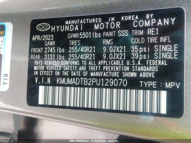 Genesis Gv70 2.5t Awd 2023 KMUMADTB2PU129070 Image 9