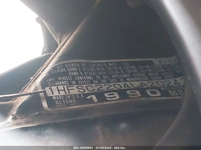 1990 HONDA GL1500 1HFSC2204LA202420 Photo 9