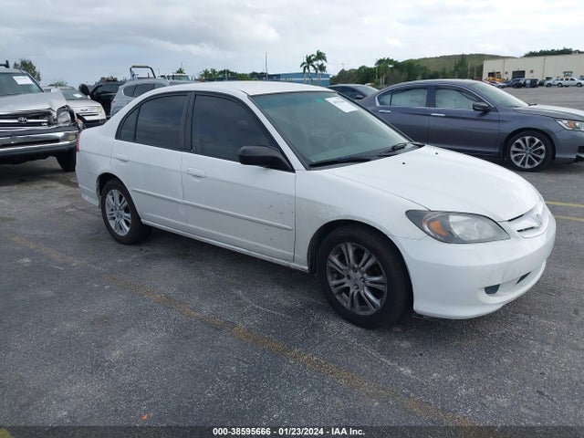 2005 HONDA CIVIC LX VIN: 2HGES165X5H600344