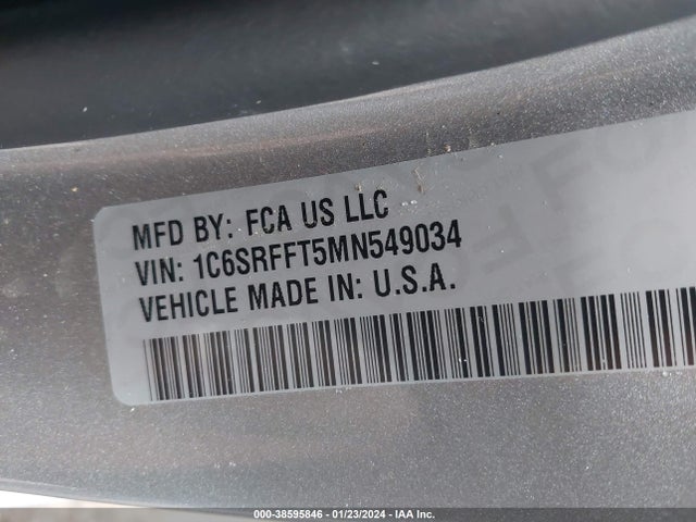 RAM 1500 Big Horn  4x4 5'7 Box 2021 1C6SRFFT5MN549034 Image 9