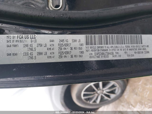 Dodge JOURNEY SE 2018 3C4PDCABXJT384698 Image 9