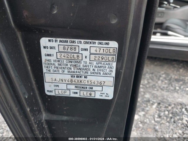 1989 JAGUAR XJS SAJNV484XKC154367 Photo 8