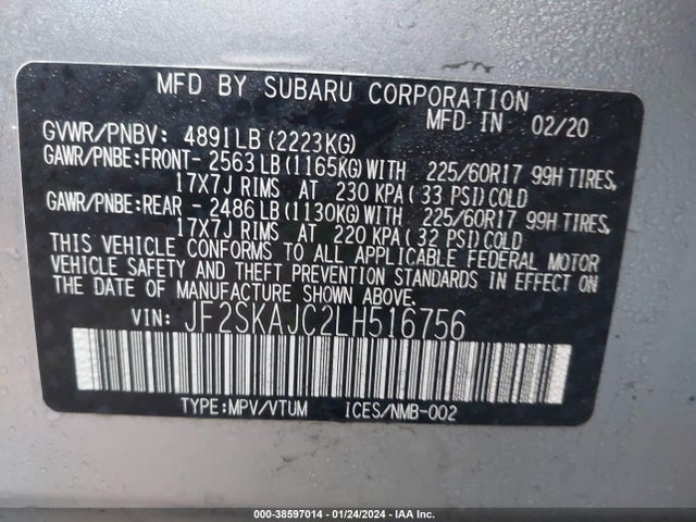 Subaru Forester Premium 2020 JF2SKAJC2LH516756 Image 9