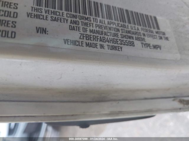 ZFBERFAB4H6E35598 RAM Promaster City Tradesman