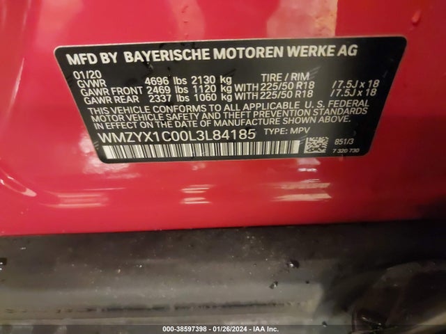 2020 MINI COUNTRYMAN WMZYX1C00L3L84185 Photo 8