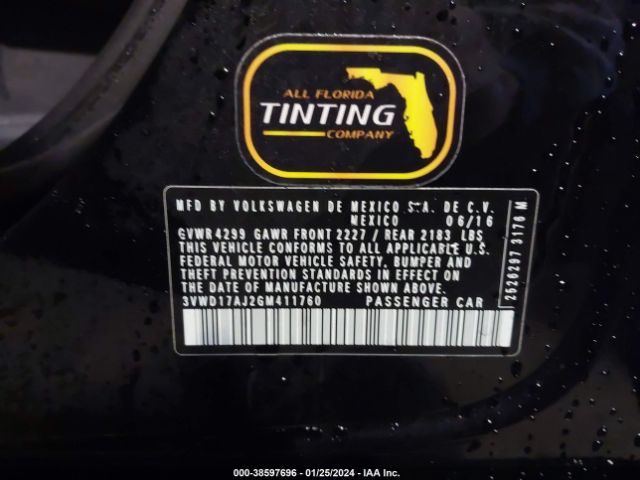 3VWD17AJ2GM411760 Volkswagen Jetta 1.8t Sport