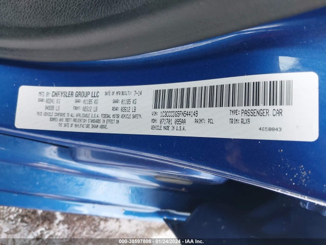 1C3CCCDG5FN544149 Chrysler 200 S