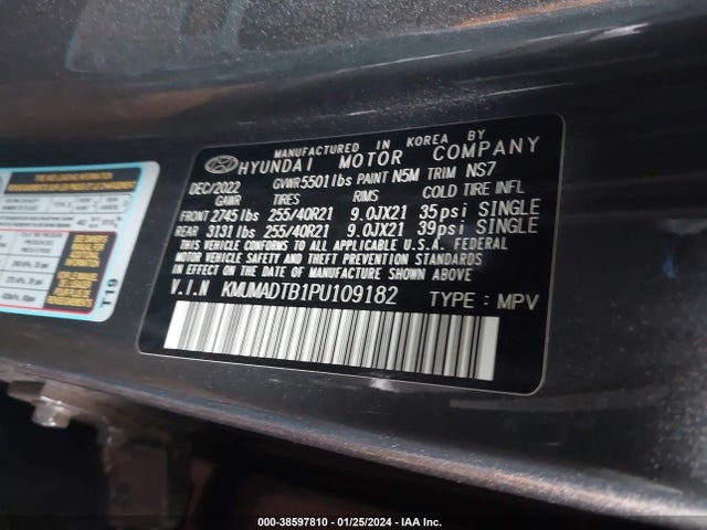 Genesis Gv70 2.5t Awd 2023 KMUMADTB1PU109182 Image 9