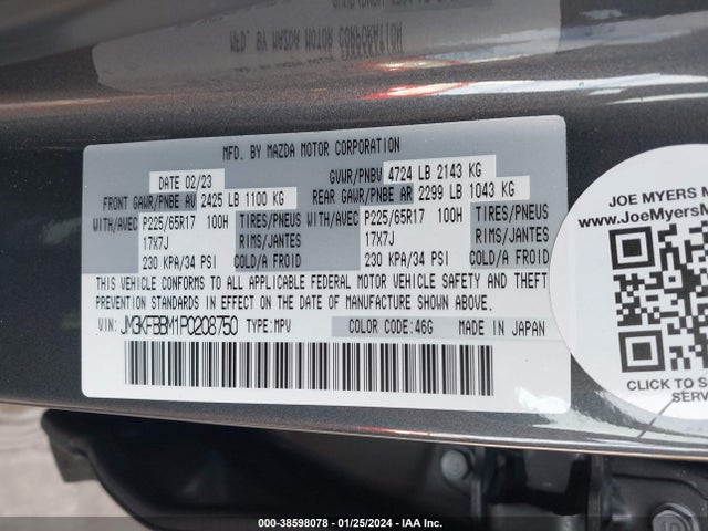 Mazda Cx-5 2.5 S Select 2023 JM3KFBBM1P0208750 Image 9