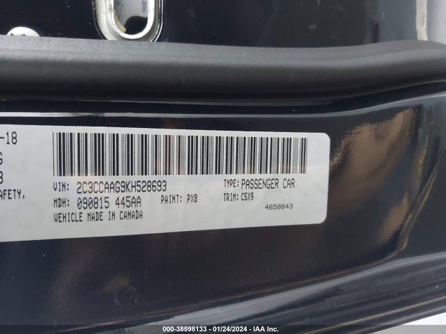 2C3CCAAG9KH528693 Chrysler 300 Touring