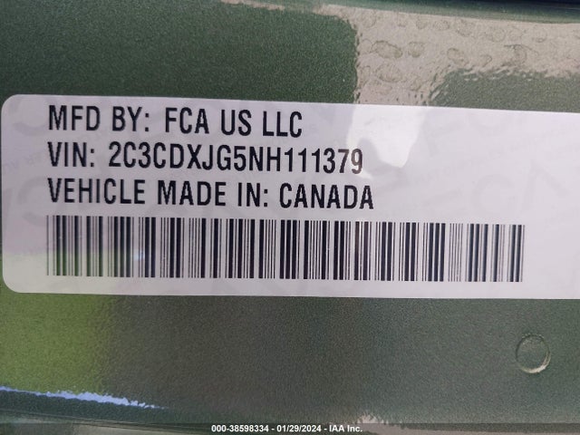 Dodge Charger Sxt Awd 2022 2C3CDXJG5NH111379 Image 9