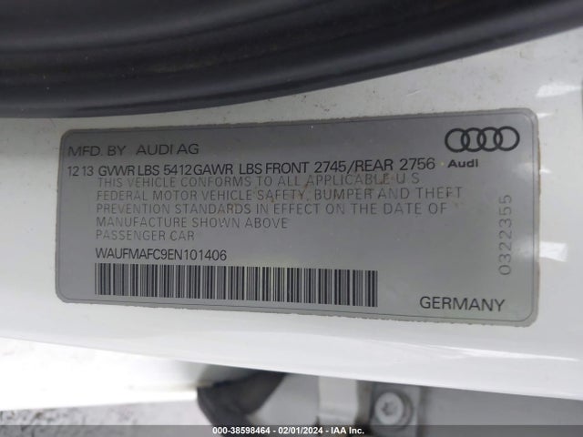 Audi A6 3.0 Tdi Premium Plus 2014 WAUFMAFC9EN101406 Image 9