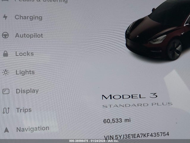 Tesla MODEL 3 2019 5YJ3E1EA7KF435754 Image 7