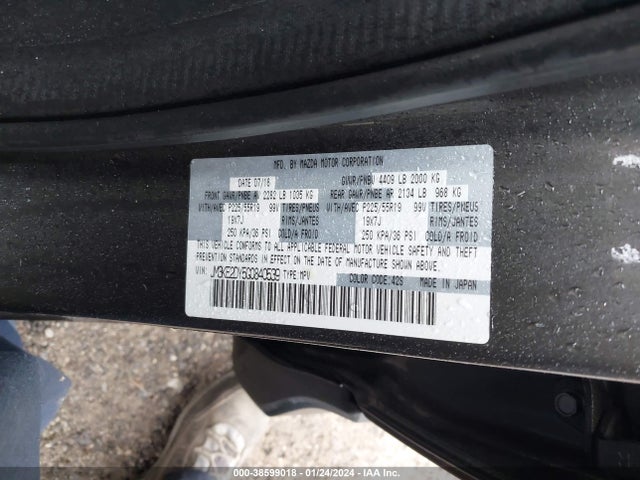 Mazda Cx-5 Grand Touring 2016 JM3KE2DY5G0840539 Image 9