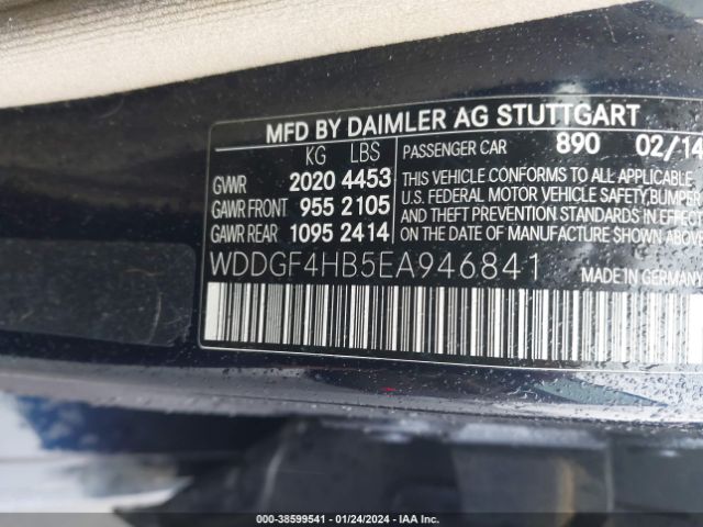 WDDGF4HB5EA946841 Mercedes-Benz C 250 Luxury/sport