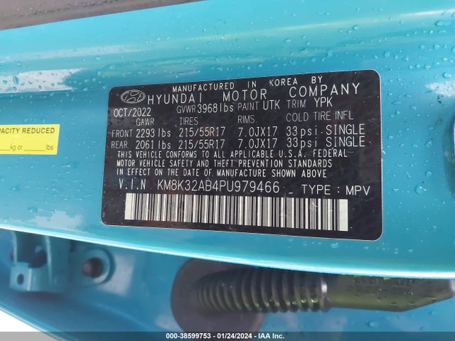 Hyundai Kona Sel 2023 KM8K32AB4PU979466 Image 9