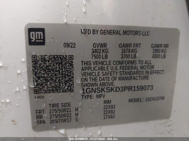 Chevrolet Tahoe 4wd Premier 2023 1GNSKSKD3PR159073 Image 9