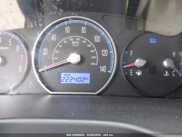 2009 HYUNDAI SANTA FE GLS VIN: 5NMSG13D59H317004