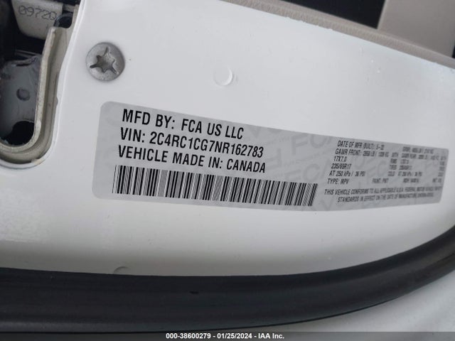 Chrysler Voyager Lx 2022 2C4RC1CG7NR162783 Image 9