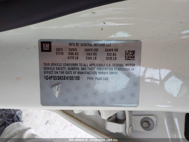 1G4PS5SK5E4155188 Buick Verano Leather Group