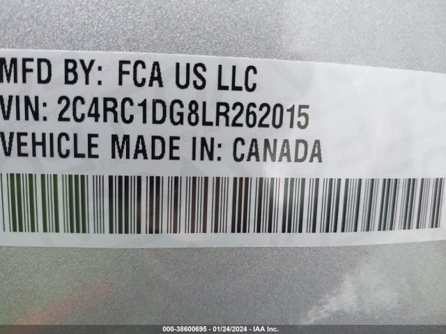 2C4RC1DG8LR262015 Chrysler Voyager Lxi