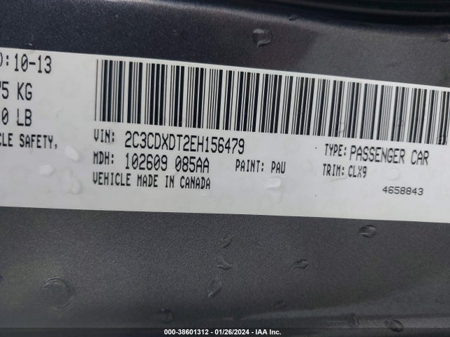 Dodge CHARGER R/T 2014 2C3CDXDT2EH156479 Image 9