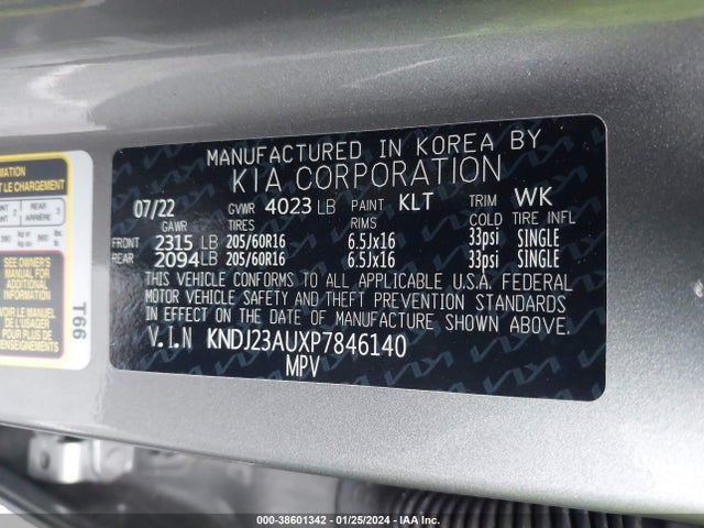 KIA SOUL LX 2023 KNDJ23AUXP7846140 Image 9