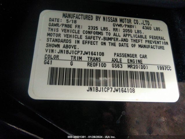 JN1BJ1CP7JW164108 Nissan Rogue Sport Sl
